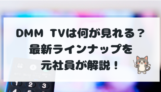 DMM TVは何が見れる？アニメ・2.5次元・特撮・映画の最新ラインナップ【元社員解説】